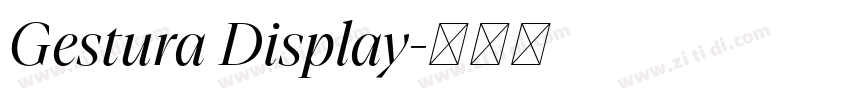 Gestura Display字体转换 Gestura Display字体转换